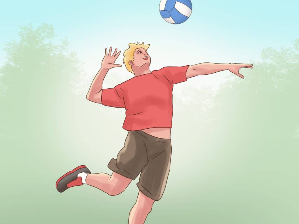 Saque alto del voleibol